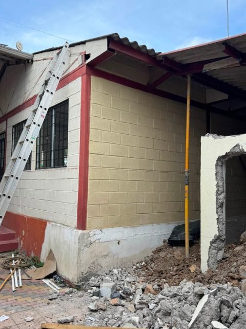 Fotografía: Avanza la remodelación del edificio del GAD Parroquial